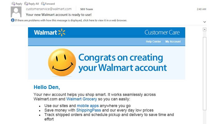 Wait…I Never Opened an Online Shopping Account at Walmart